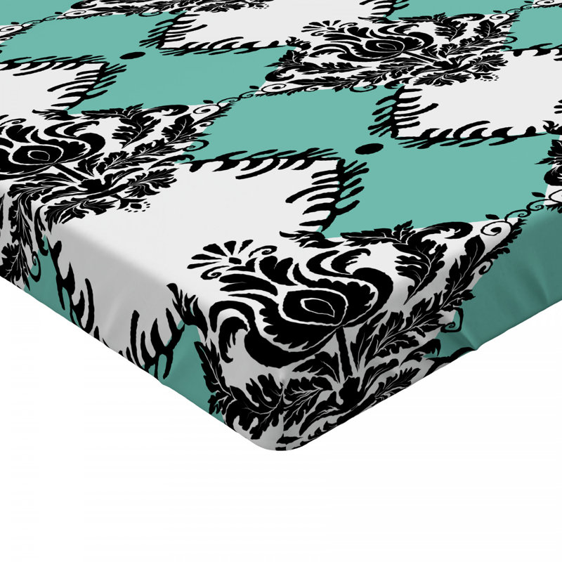 Microfiber Floral Fitted Sheet, Full Fitted Sheet