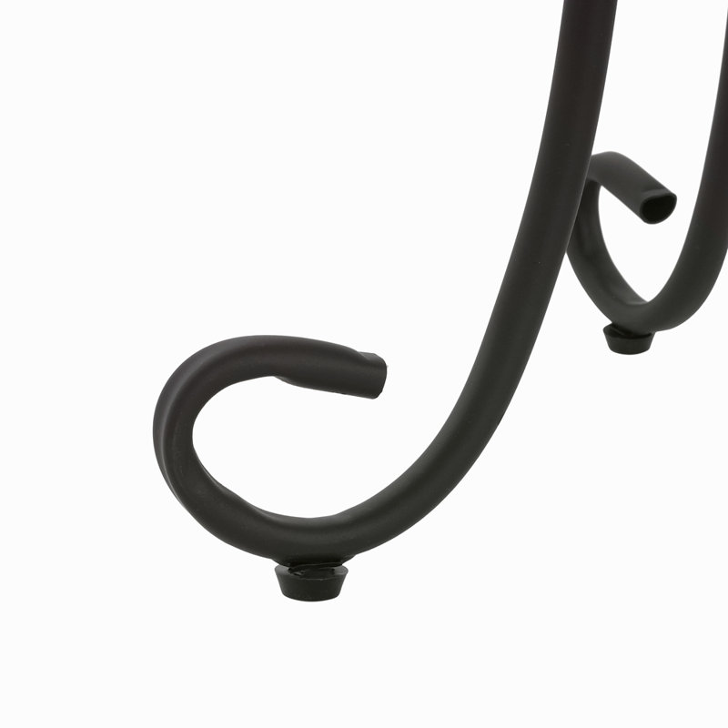 Table d'appoint de patio avec tablette