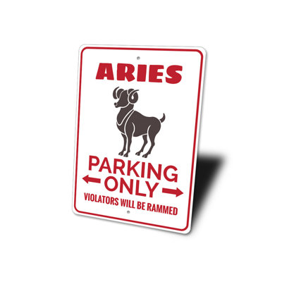 Aries Parking Sign
