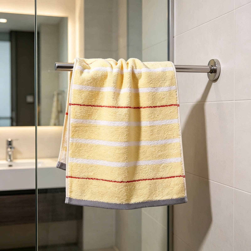 Soft Absorbent Quick Dry Face Towel, Lint Free Hand Towel And Facial Washcloth For Daily Home Use, 13.8x28.3in Yellow, Yellow