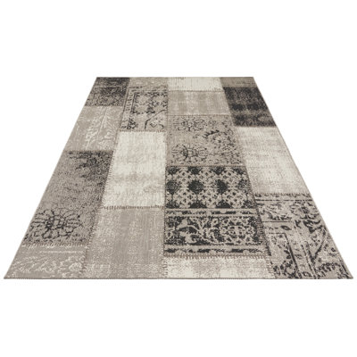 Beach Handwoven Taupe/Cream Rug