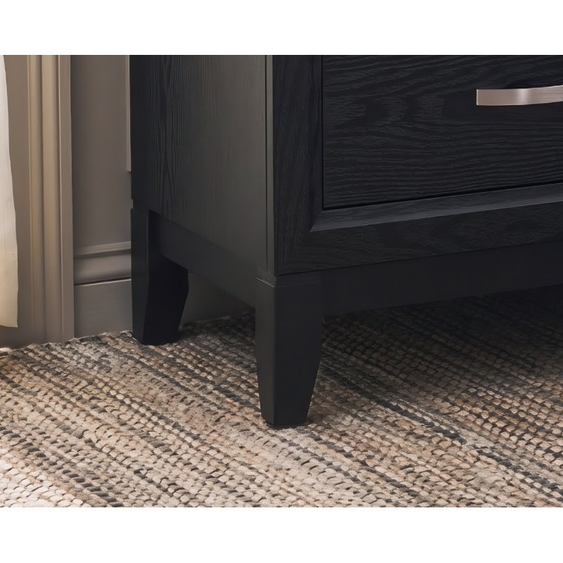Table de chevet noire Gatton, Noir