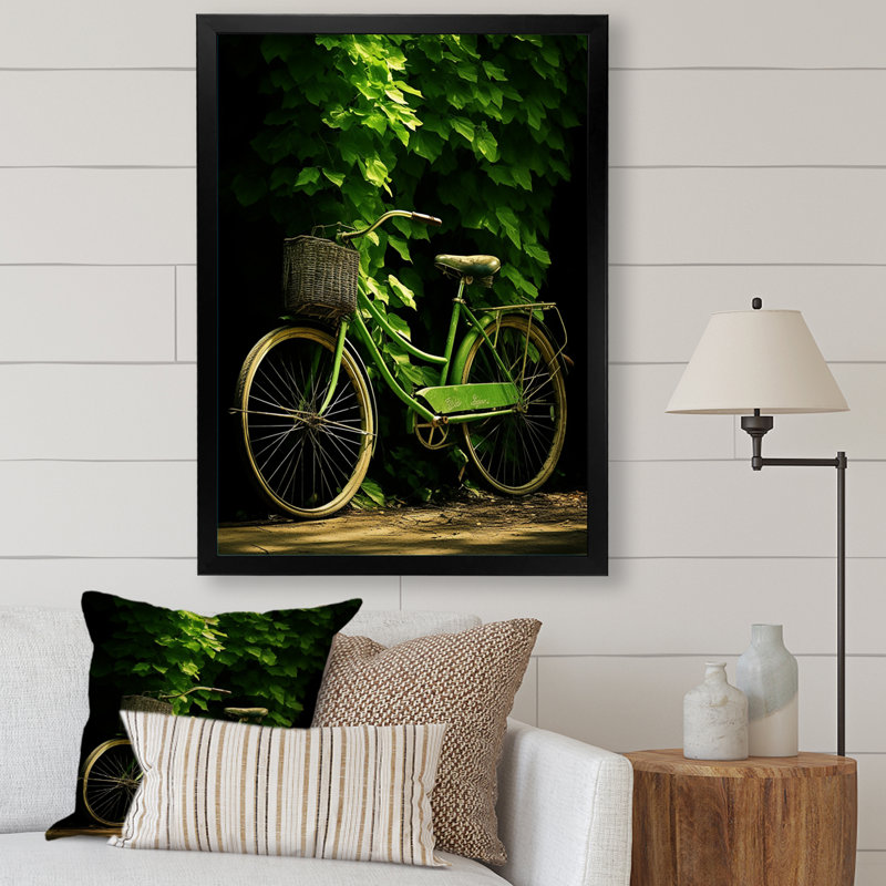 Emerald Escape, impression sur toile, 44" H x 34" W x 1.5" D, Cadre photo noir
