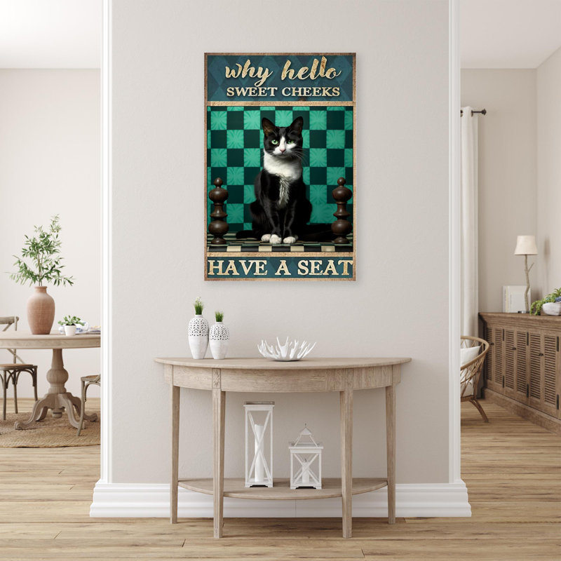 Leviah, chat «Hello Hello Sweet Cheek», H 20 po x l 16 po x P 1,25 po