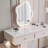 Makeup Vanity with Light mirror,4 drawers