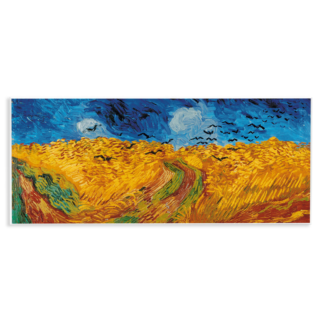 Wheat Field with Crows Classic Van Gogh Painting by Vincent Van Gogh - Graphic Art Print Vault W Artwork