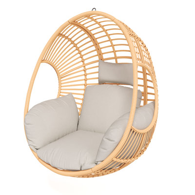 Wrought Studio™ Outdoor/Indoor Wicker Tear Drop Hanging Chair (Stand Not Included), Line