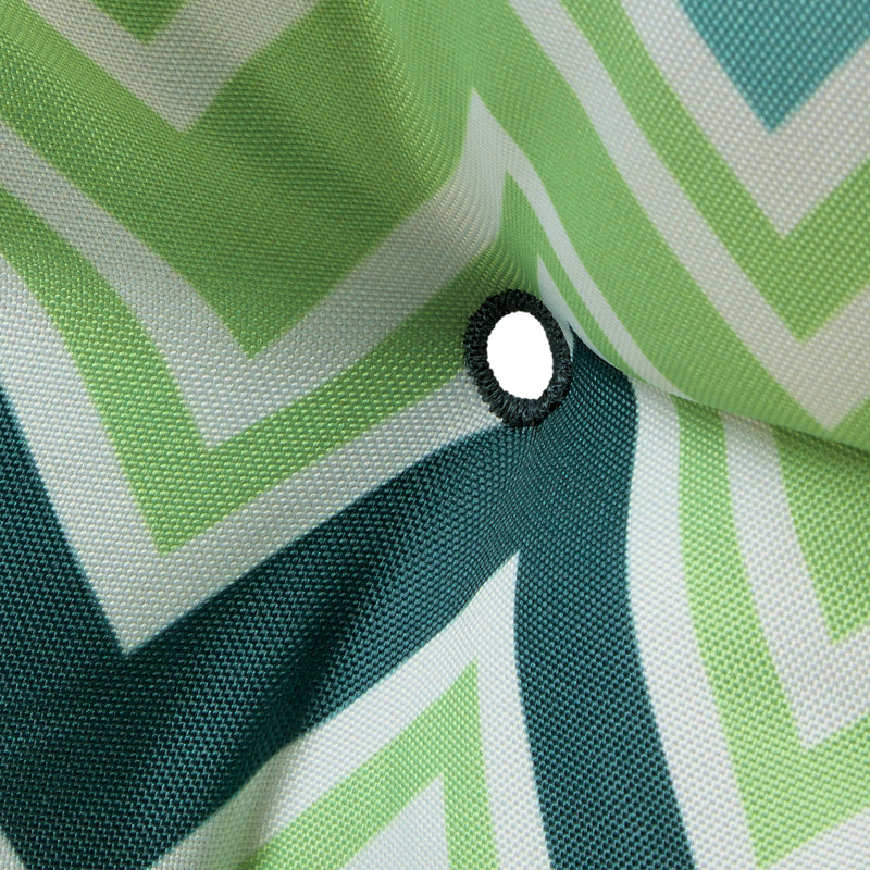 Outdoor 5'' Dining Chair Seat Cushion, Mint Marine Chevron