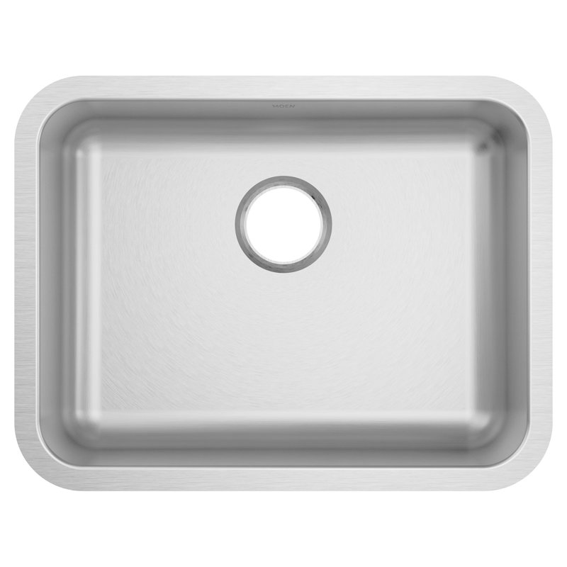 Évier de cuisine en acier inoxydable avec drain arrière 32,38 po. X 18,13 po., Calibre 18