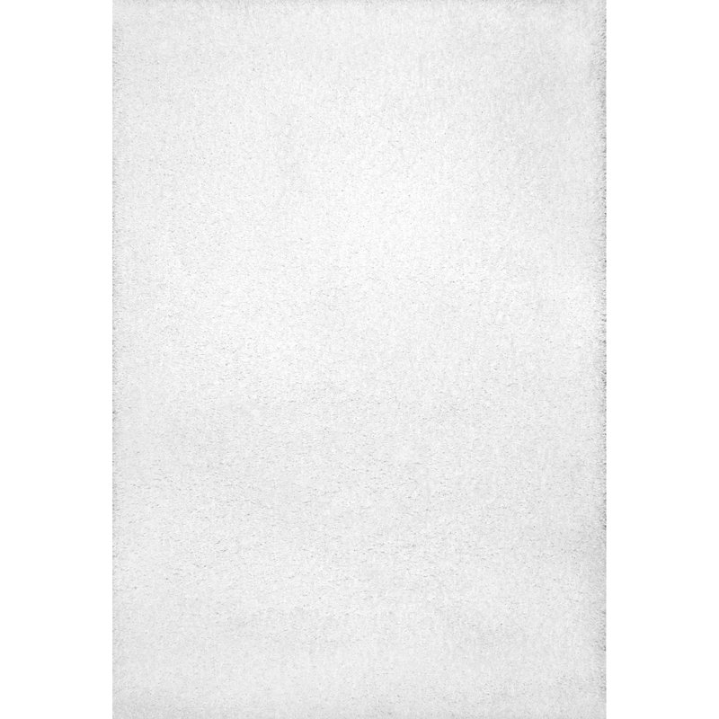 Gwenyth Solid Shag Area Rug, Rectangle 4' x 6', 1.2" Plush