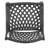 Cast Aluminum Dining Chair (2) - Black Mesh Style, , For Patio Deck Backyard Use Black, Seat And ,-121264437