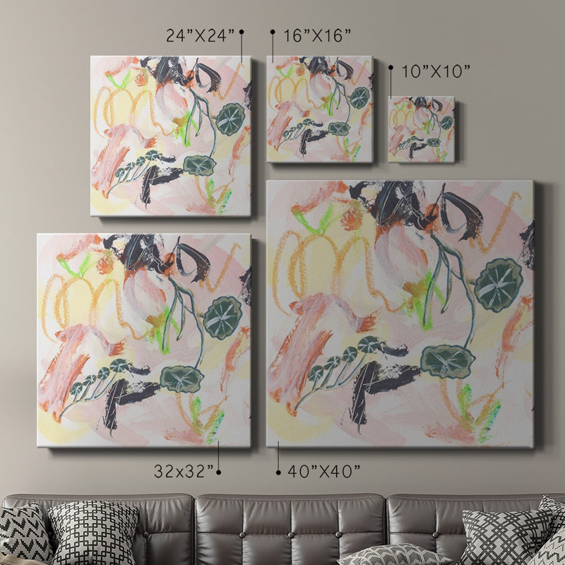 Chartreuse IV-Gallery Wrapped Canvas, 10'' H x 10'' W x 1'' D