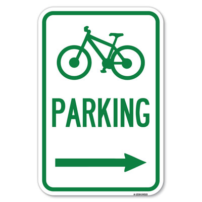 Bicycle Symbol Parking Right Arrow24315