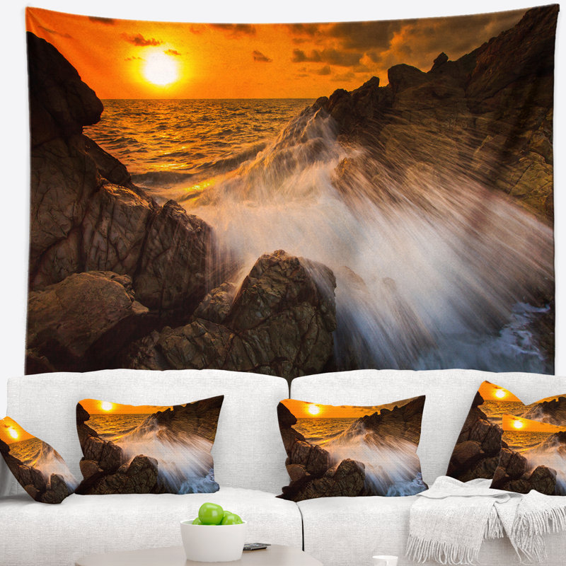Tapisserie «Seascape Sunset», H 50 po x l 60 po