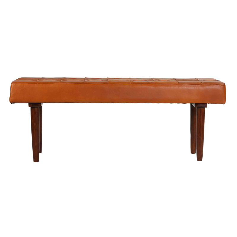Banc en cuir véritable