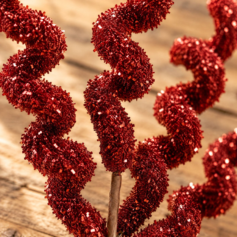 Foam and Tinsel Curly Stem