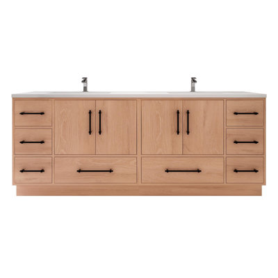 Meuble-lavabo double 83,5 "avec dessus Victoria