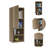 Mila Bathroom Cabinet, Two Interior  Shelves, Two External Shelves, Single Door Cabinet -Pine-68223245