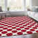 Premium Machine Washable Prisco Red Rug