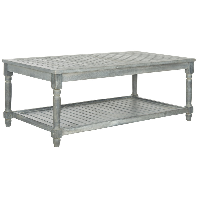 Table basse avec rangement Fuller, Gris cendre