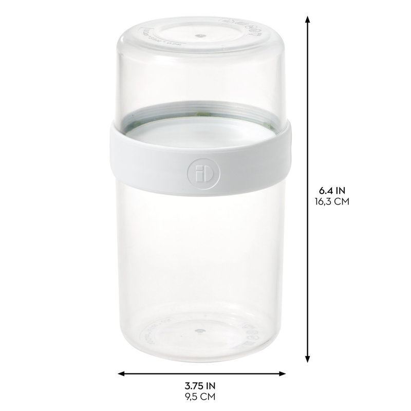 iDesign Medium Stack 'n Snack Food Containers - Stackable Snack Containers for Yogurt, Granola, Fruits, and Vegetables