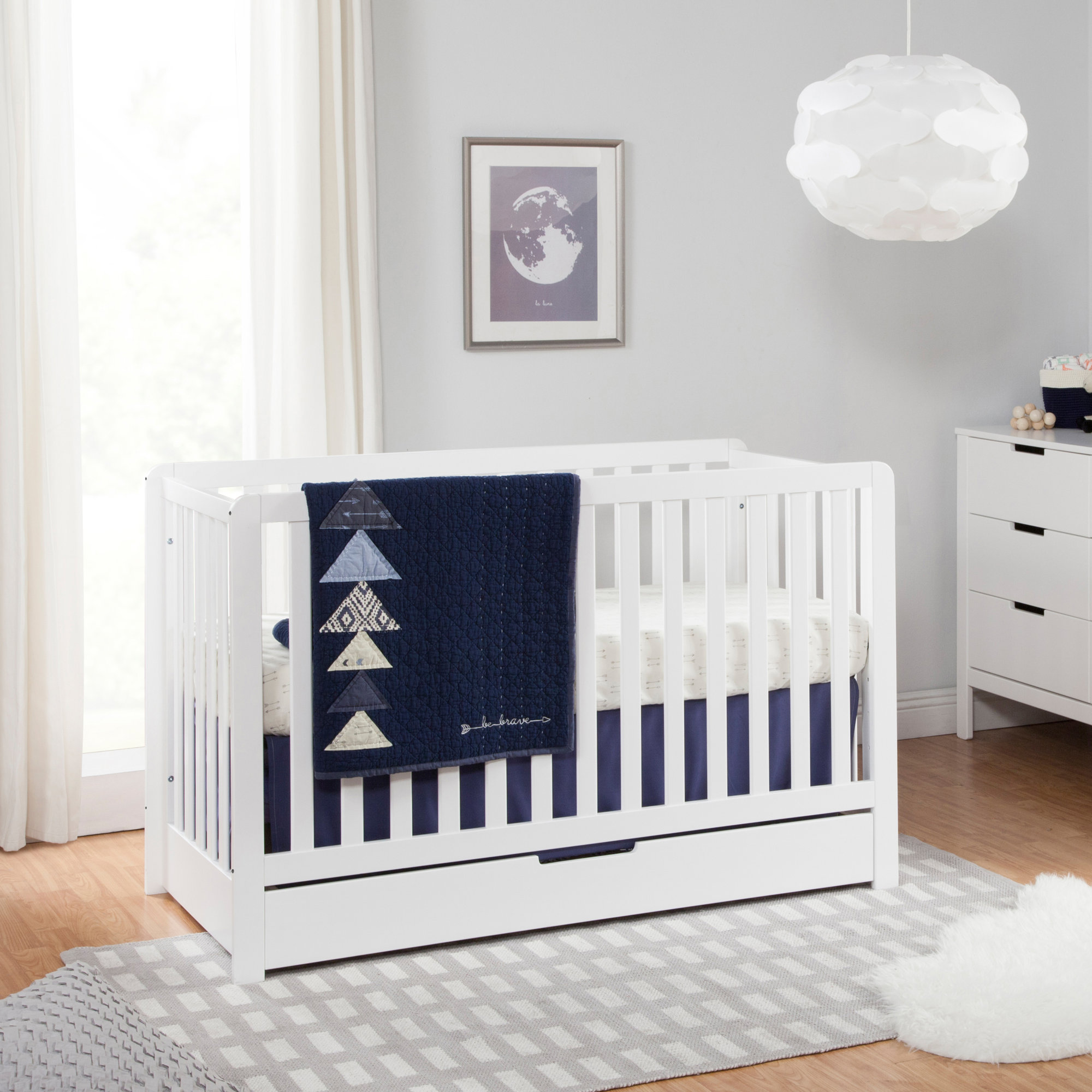 Colby Convertible Standard Nursery Furniture Set, White