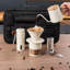 Ensemble de machine à café portative avec moulin à café, moulin à main manuel