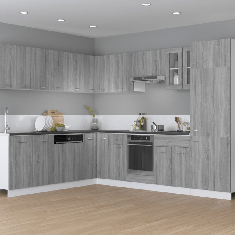 Kiryll Cabinet Riga 60x46x81.5 cm Engineered Wood, Gray Sonoma