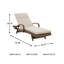Chaise longue avec coussin Anikyn