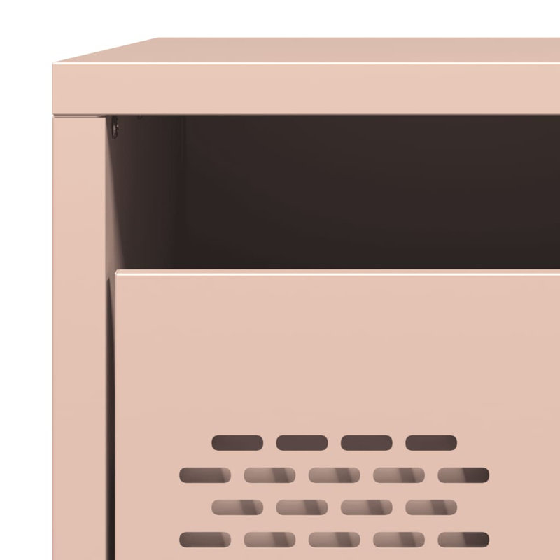 Astraea 35cm W Bedside Table, Pink, Individual