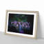 Neon Flamingos in Abstract - Framed Print-55727545-55727547
