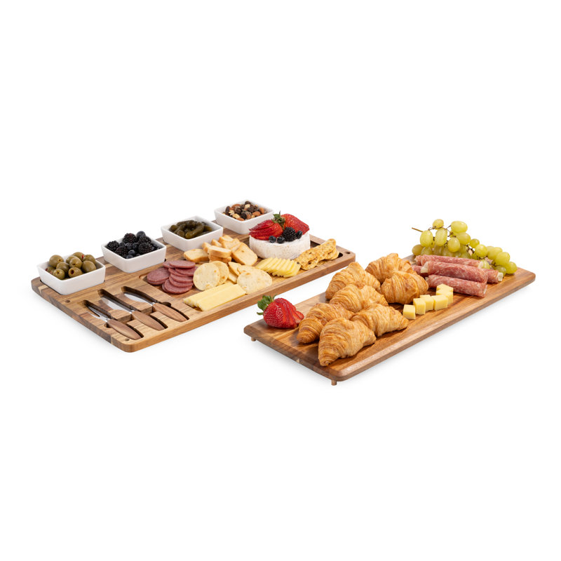 Ensemble de planche à tapas et à fromage Picada avec bols à trempette