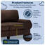 Serta Copenhagen 73" Rolled Arm Sofa, Easy Care Fabric, Soft Pillow Back, Pocket Coil Seat Cushions-17556539