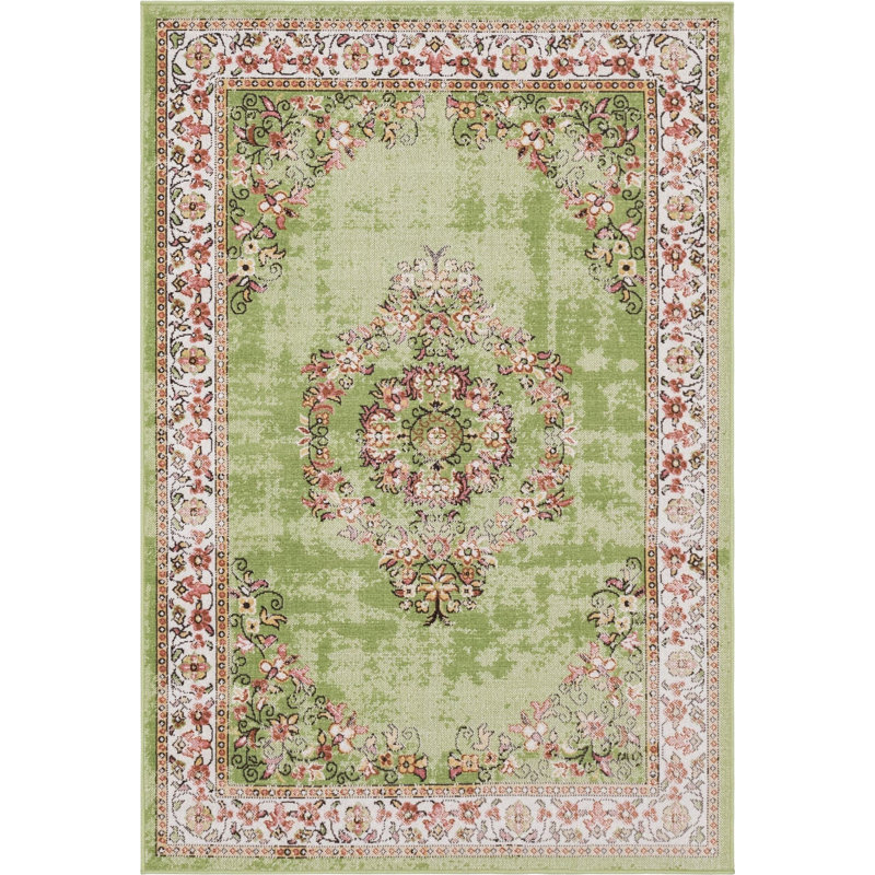 Oriental Indoor Rug, Rectangle 4'1" x 6'1"