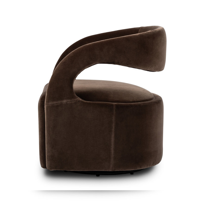 Hawkins Swivel Armchair, Surrey Mink Cotton Blend