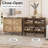 Large Shoe Cabinet With 4 Flip Drawers For Entryway-1029635476
