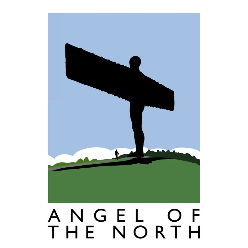 Angel Of The North 1 by Richard O'Neil - Print, No Frame, 40 cm H x 30 cm W x 1 cm D