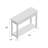 Teters 42" Wood Entryway Console Sofa Occasional Table with Drawers