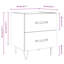 40cm W Iron Bedside Table-123824270-90406468