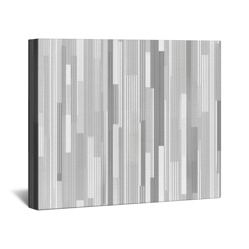 Gray Stripes Canvas  Gallery Wrap - Pattern Wall Decor in Many Sizes, 11  x 14 inches