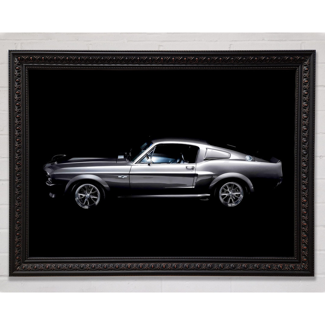 Mustang Fastback Seitenprofil - Drucken