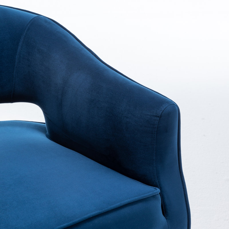 Chynna Velvet Armchair, Blue