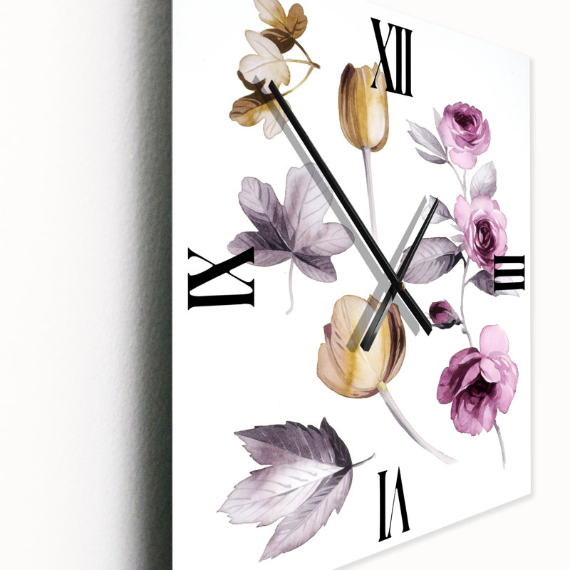 Horloge murale Wildflowers, Petit