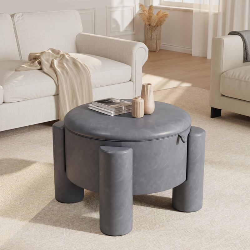 Repose-pieds 24 po avec plateau amovible, Gris