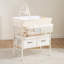 Baby Changing Table with Storage Drawers and Waterproof Changing Topper-596194928
