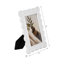 Lilly Scallop Edge Photo Frame, White-1079040632