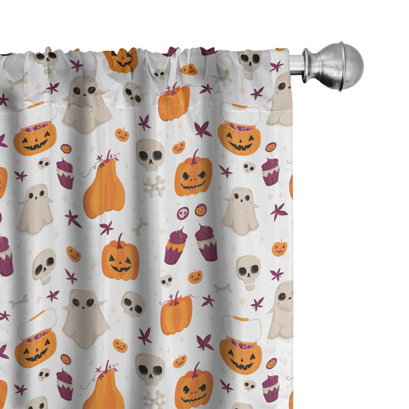 Ghost Semi-Sheer Rod Pocket Curtain Panels, 28" x 84"