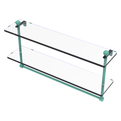 Yisen 2 Piece Tiered Shelf with Towel Bar