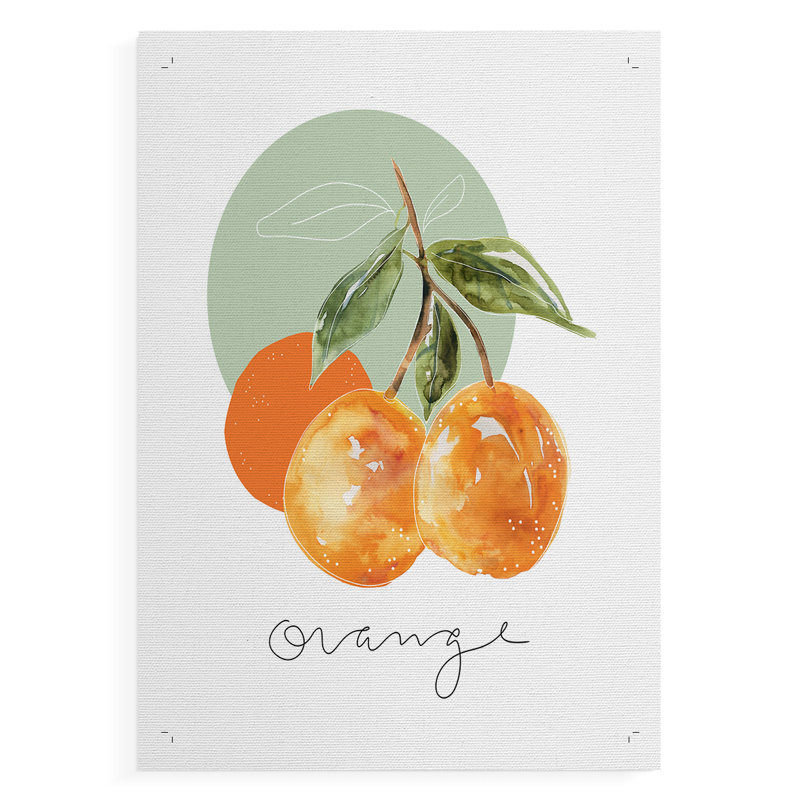 Orange -Canvas Print Only - NOT FRAMED, 12" H x 8" W