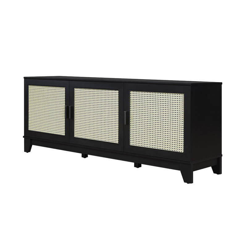 Cailidh 62.99'' W One-Piece Storage Credenza, Black